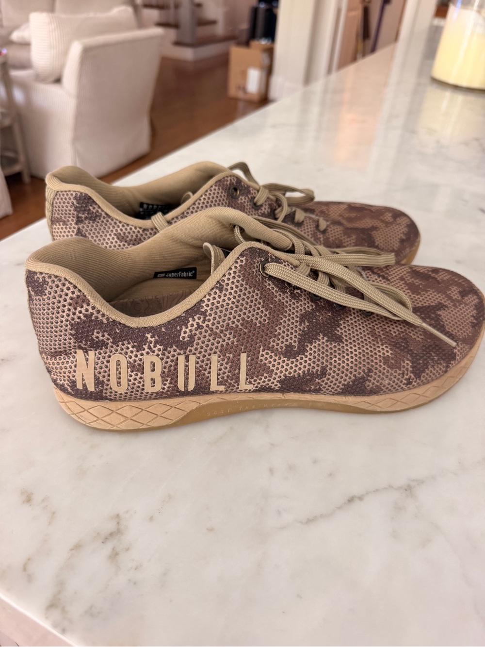 NOBULL Men’s Camo Tan Training Sneakers -Size 12.5